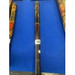 Victorian truncheon, '(Crown) / (Arms of Oldham: Sable, a gold chevron invected with plain cotises,