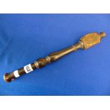 Regency four-sided baluster-headed truncheon,