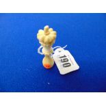 Ivory Seal stamp in the shape of a miniature tipstaff, with unscrewing Crown terminal,