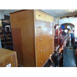 A retro five drawer chest