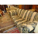 Two floral patterned sofas (3 & 2 seater) good condition