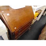 An oak bureau,