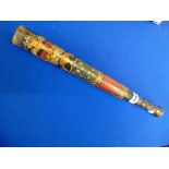 Victorian truncheon, '(Crown) / VR / (Arms of Stockport: On a field strewn with cross-cross lets or,