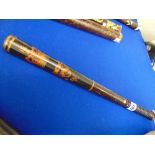 Victorian truncheon, '(Crown) / (Arms of Oldham: Sable, a gold chevron invected with plain cotises,