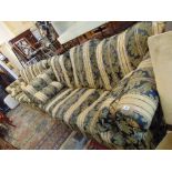 Two floral patterned sofas (3 & 4 seater) good condition