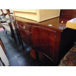 A mahogany sideboard