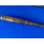 Victorian truncheon, '(Crown) / VR / 19' // (Reverse): 'PERTH COUNTY POLICE' in a circular wreath,