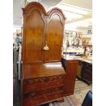 An antique Queen Ann bureau bookcase,