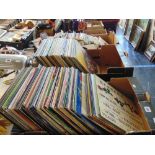 A large qty of LP's; Rock, pop,