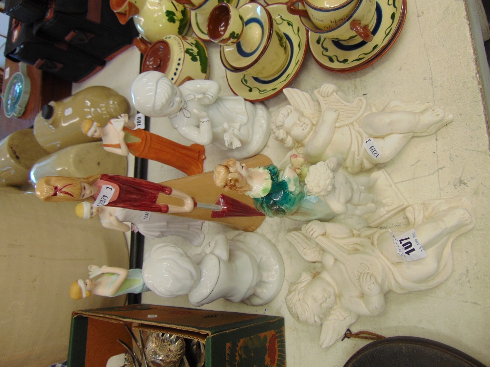 A qty of china, figurines etc.