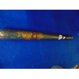 Regency truncheon, '(Upside down) (gilt decoration) / W.