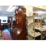 An antique Queen Ann bureau bookcase,