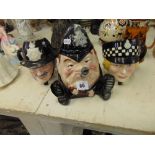 A Staffordshire Policeman teapot and Masons,