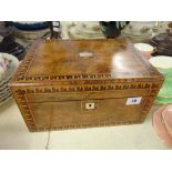 A Walnut box,