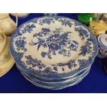 A qty of blue and white, Delft, china etc.
