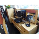 Retro dressing table and chest of drawers