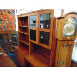 Two mid-century wall units,