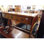 A mahogany sideboard two doors/ two drawers