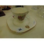 A commemorative cup and plate,