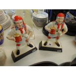 Pair of Mint Wade Brewmaster, pub figurines, a.