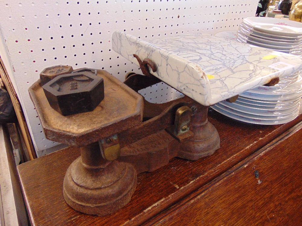A set of scales and weights, - Image 2 of 2