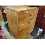 A small four drawer chest