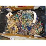 A qty of costume jewellery, inc.