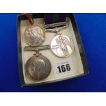 Three war medals