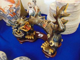 A Chinese porcelain Dragon,