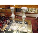 A pair of hallmarked Silver candlesticks