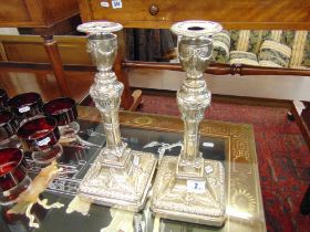 A pair of hallmarked Silver candlesticks