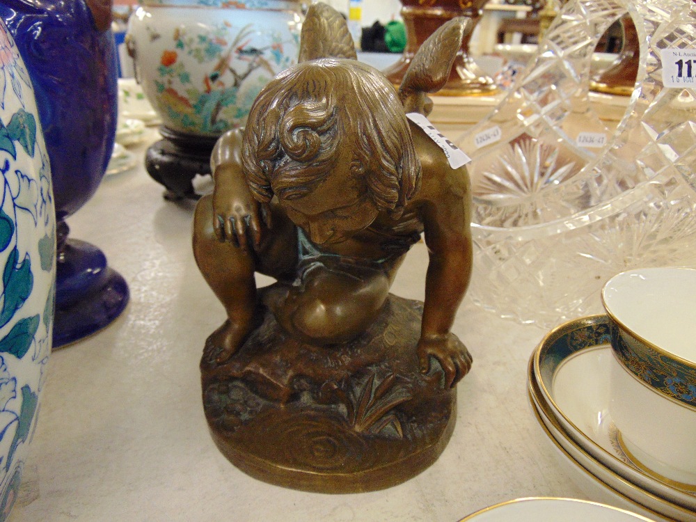 A bronze 19th century figure, signed Jean Debay, - Image 2 of 2