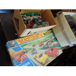 A boxed Scalextric set inc.