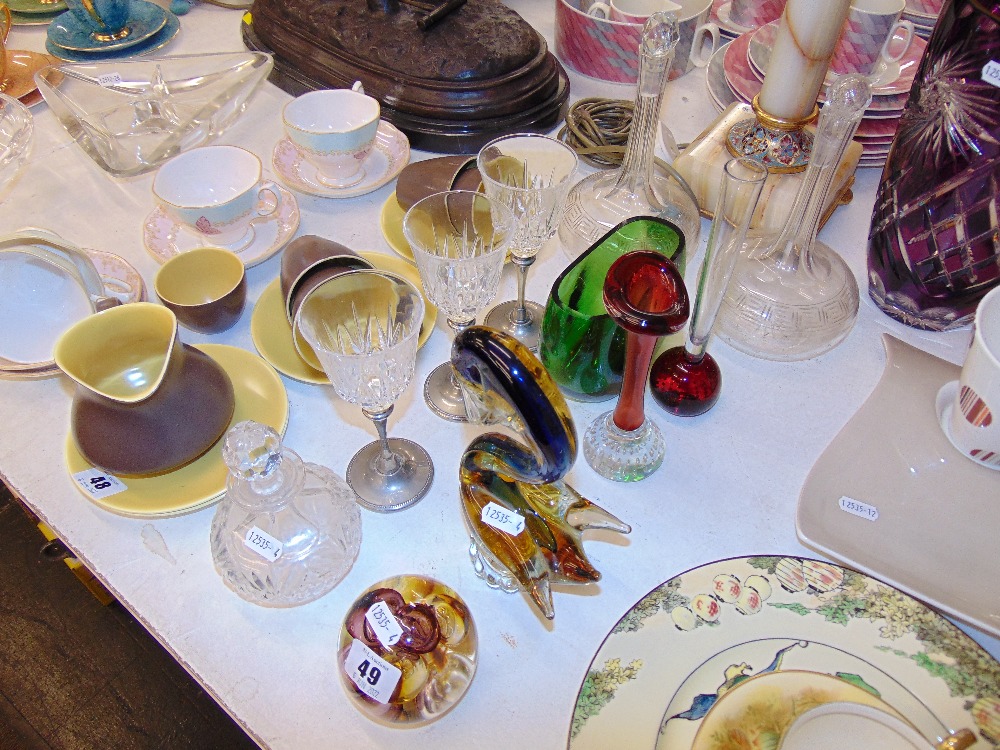 A collection of glassware inc.