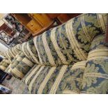 Two floral patterned (very comfy size) large sofas good condition, by Peter Guild,