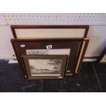 A signed Leonard Brewer early etching plus others