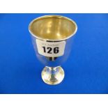 A hallmarked Silver kiddush cup