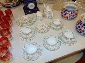 A part Minton tea set