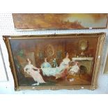 A gilt framed oil on canvas,