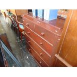 A Mahogany chest of drawers,