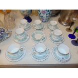 A Grosvenor 'Caprice' part tea service