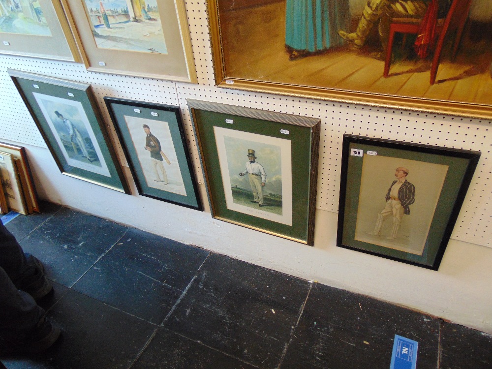 Two Spy Cricket prints and two others