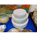 A qty of Bavarian plates,