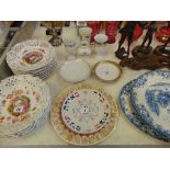 A qty of porcelain Judaica items