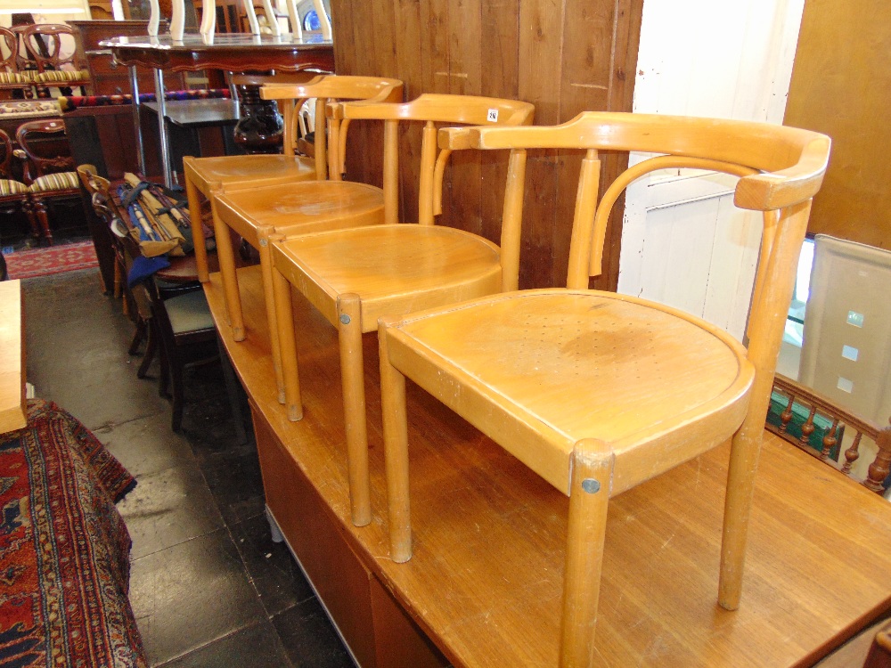 Five Bentwood chairs - Image 2 of 2