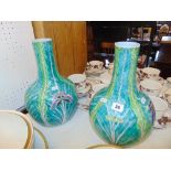 A pair of decorative Green vases