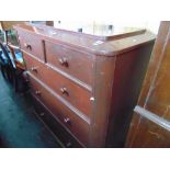 A Mahogany chest of drawers,