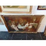 A gilt framed oil on canvas,