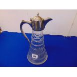 A HM Silver top Claret jug