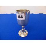 A hallmarked Silver kiddush cup